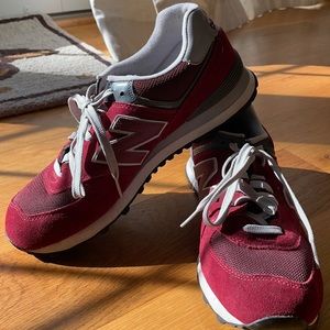 EUC New Balance Men’s 574 Core Plus Burgundy
